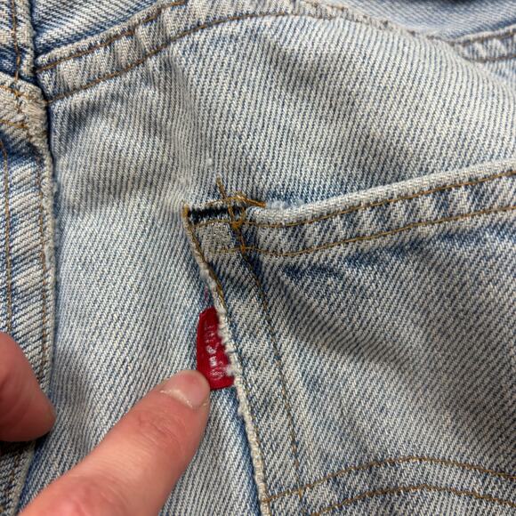 Vintage 80s Levi's 501 Redline Selvedge Denim Straight Leg Jeans 32x34 (30x30) - Picture 5 of 16